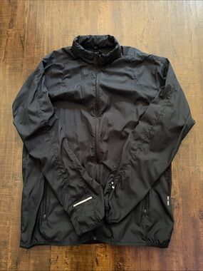 Geox Men's Black Lightweight Jacket with Zip Pockets